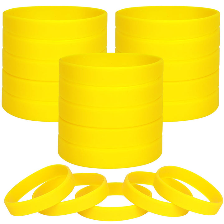 100 Stück Silikon Armbänder, Sport Party Gummi Elastic Armband Grosshandel Bulk-Armband für Kinder E