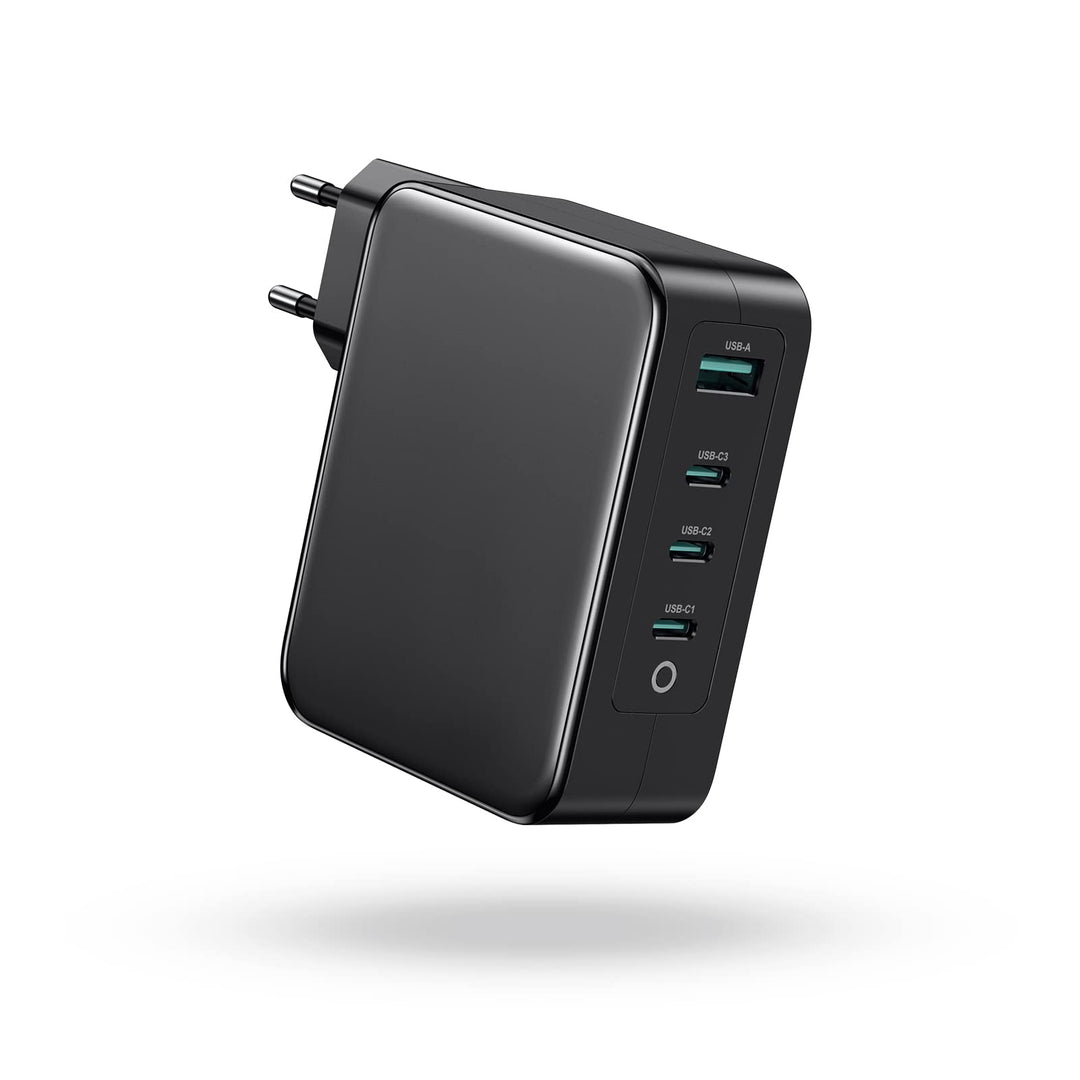 Sunydeal 130W USB C Ladegerät 100W USB C Netzteil 4-Port Schnellladegerät with PD 3.0, GaN Charger N