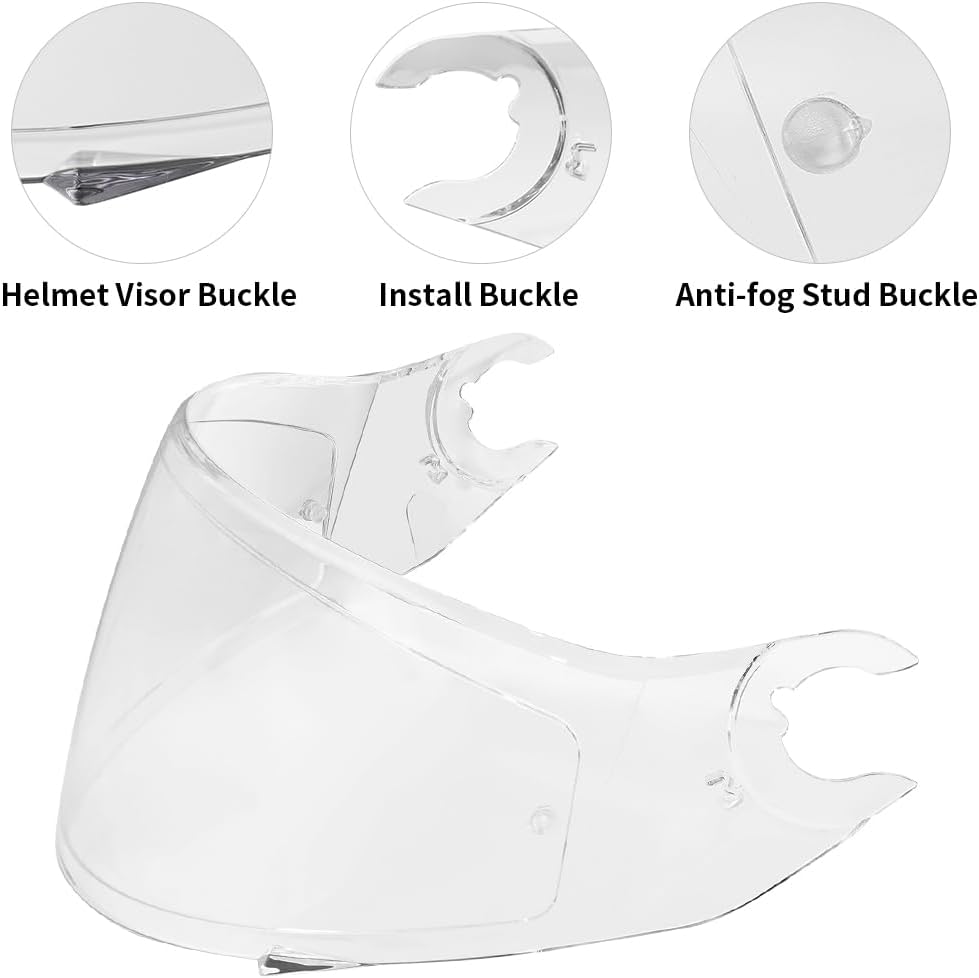 Helmvisier für Shark D Skwal D-Skwal 2 Spartan,Motorradhelm Visier,Motorrad Windschutz Helm Objektiv