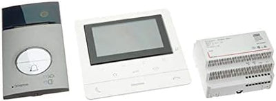 BTICINO, Video-Türsprechanlage Set 2-Draht, Flex ONE: Classe 100 V16E mit 5" Farb LCD-Display, Türst