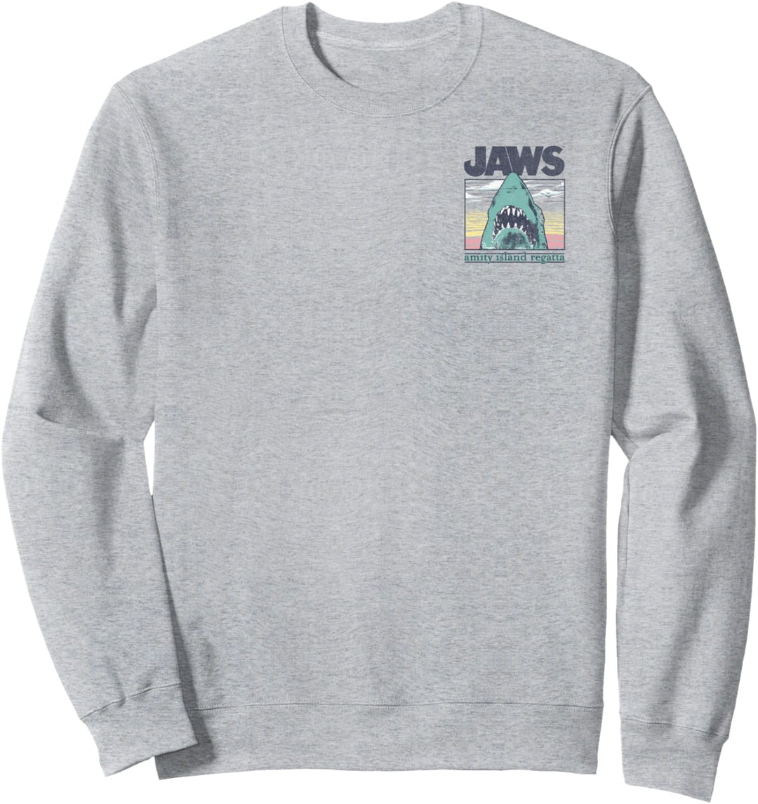 Jaws Amity Island Regatta Chest Back Boat Sweatshirt