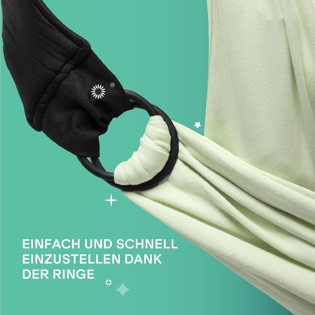 Koala Babycare Babytragetuch - Einfach anzuziehen - Elastisches Tragetuch bis zu 15 kg - Verstellbar