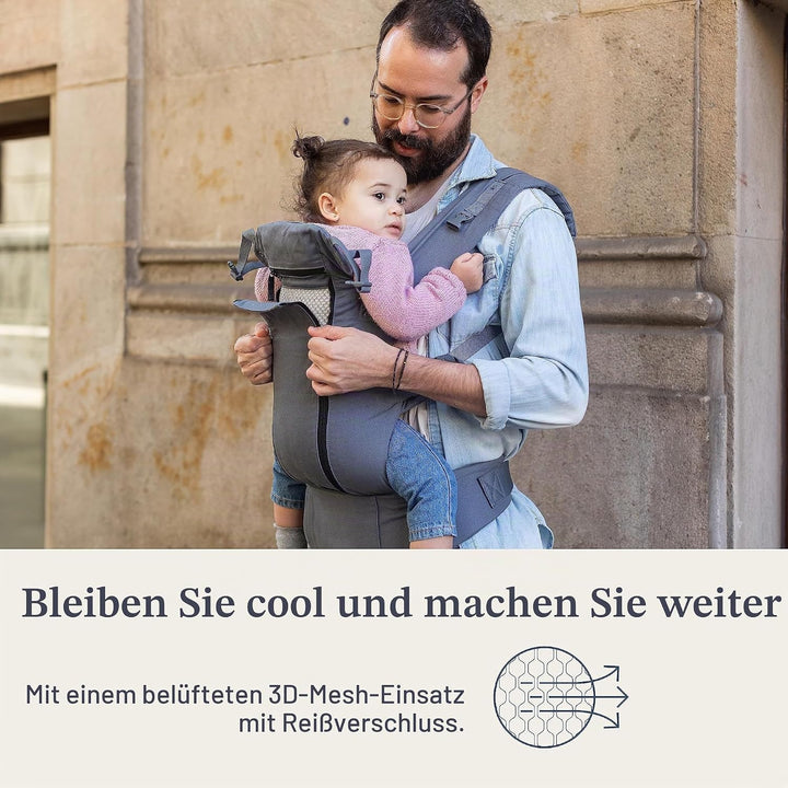 Beco 8 Babytrage Neugeborene ab Geburt bis Kleinkind - Cool Hybrid Baby Trage mit verstellbarem Sitz