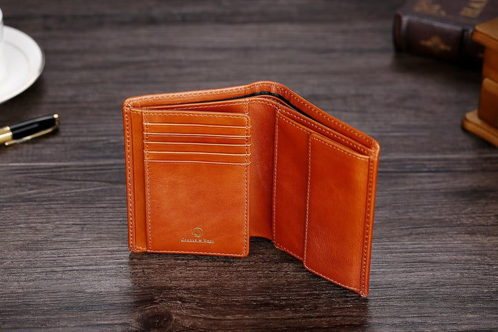 Cronus &amp; Rhea® | Luxus Geldbörse mit Münzfach aus exklusivem Leder (Charon) | Geldbeutel - Brieftasc