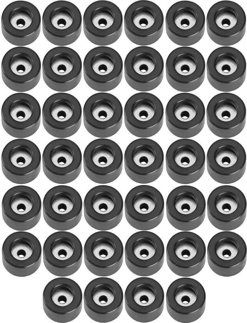 Adam Hall Hardware 4904 M40 AH - 40er Set Gummifuss 25 x 15 mm schwarz im Beutel 40 Stück 25 x 15 mm
