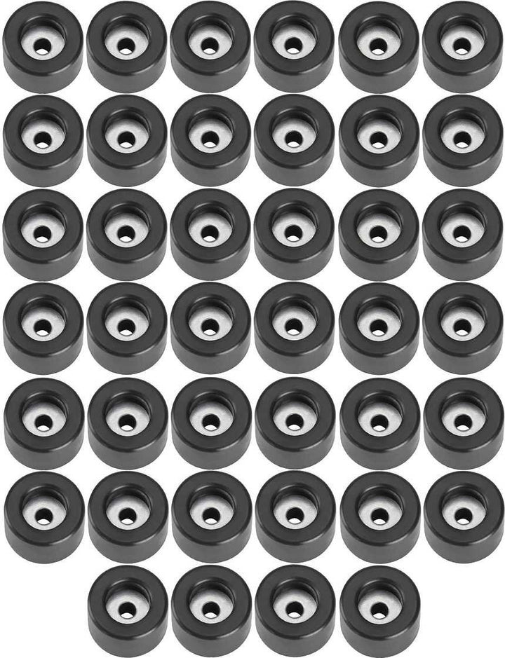 Adam Hall Hardware 4904 M40 AH - 40er Set Gummifuss 25 x 15 mm schwarz im Beutel 40 Stück 25 x 15 mm
