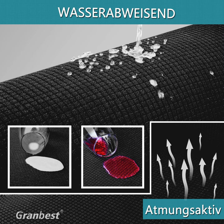 Granbest wasserdichte Armlose Futon Abdeckung, Hoher Stretch Futon Schutz für Faltendes Schlafsofa A