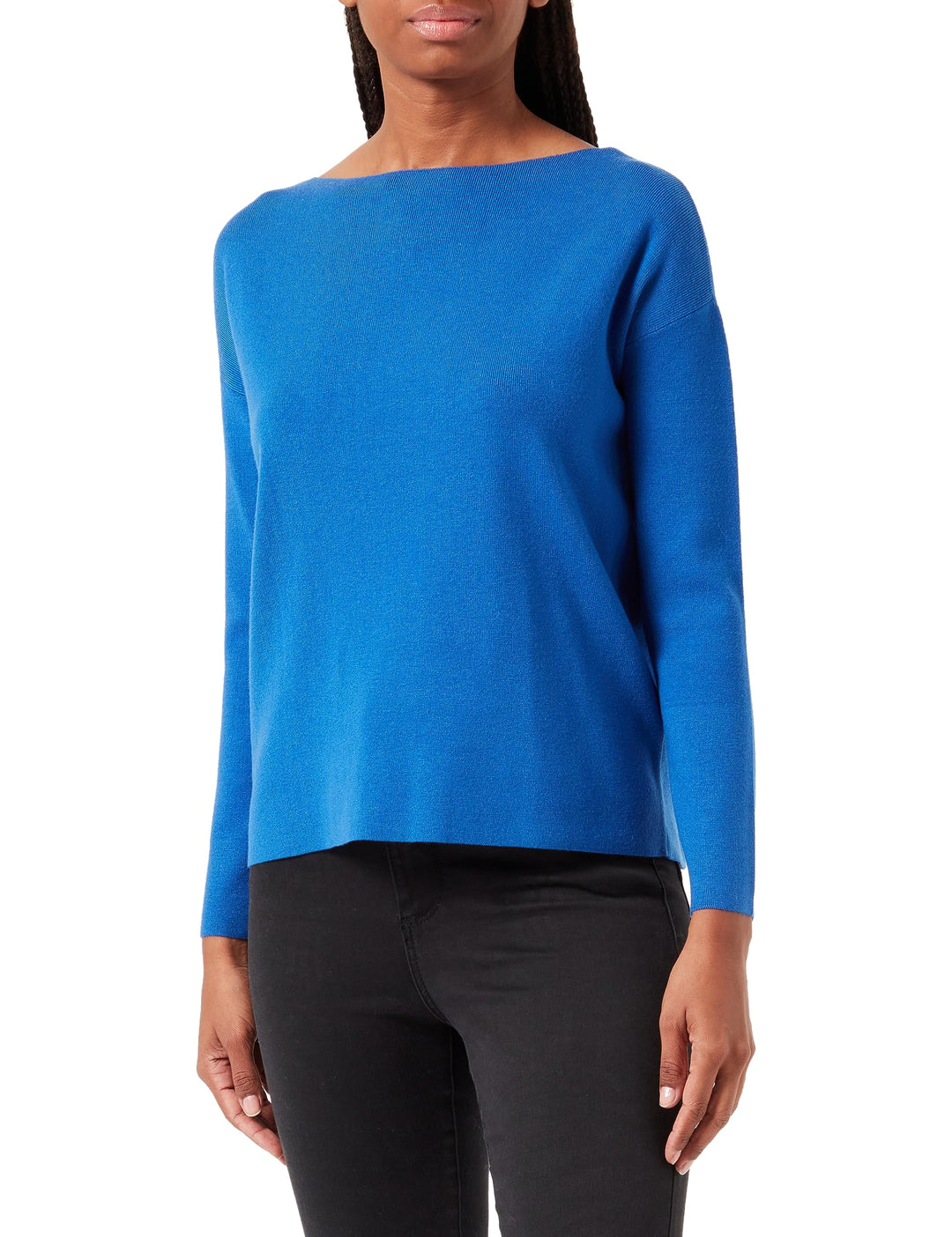 VERO MODA Damen Vmnancy Ls Boatneck Ga Noos Pullover, Beaucoup Blue