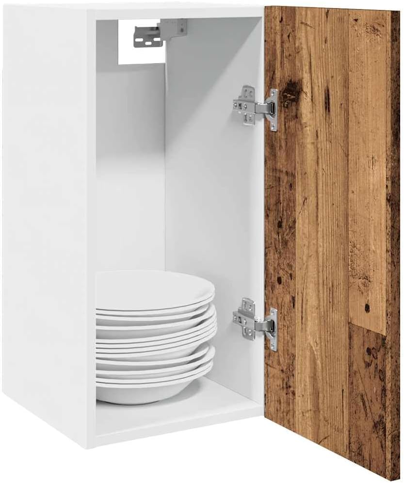 vidaXL Hängeschrank Lyon Altholz-Optik 30x31x60 cm Holzwerkstoff, Küche Schrank, Einbauküche, Küchen