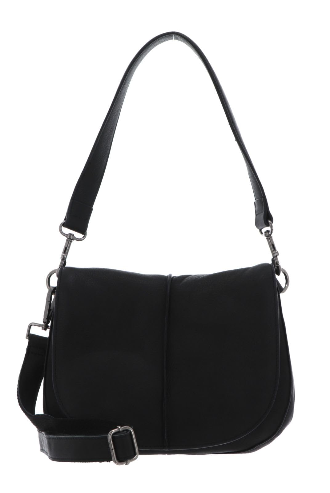 FREDsBRUDER FB Schultertasche Leder 26 cm, Schwarz, Einheitsgrösse