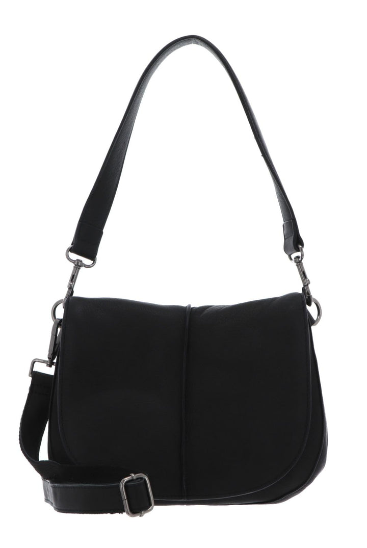 FREDsBRUDER FB Schultertasche Leder 26 cm, Schwarz, Einheitsgrösse