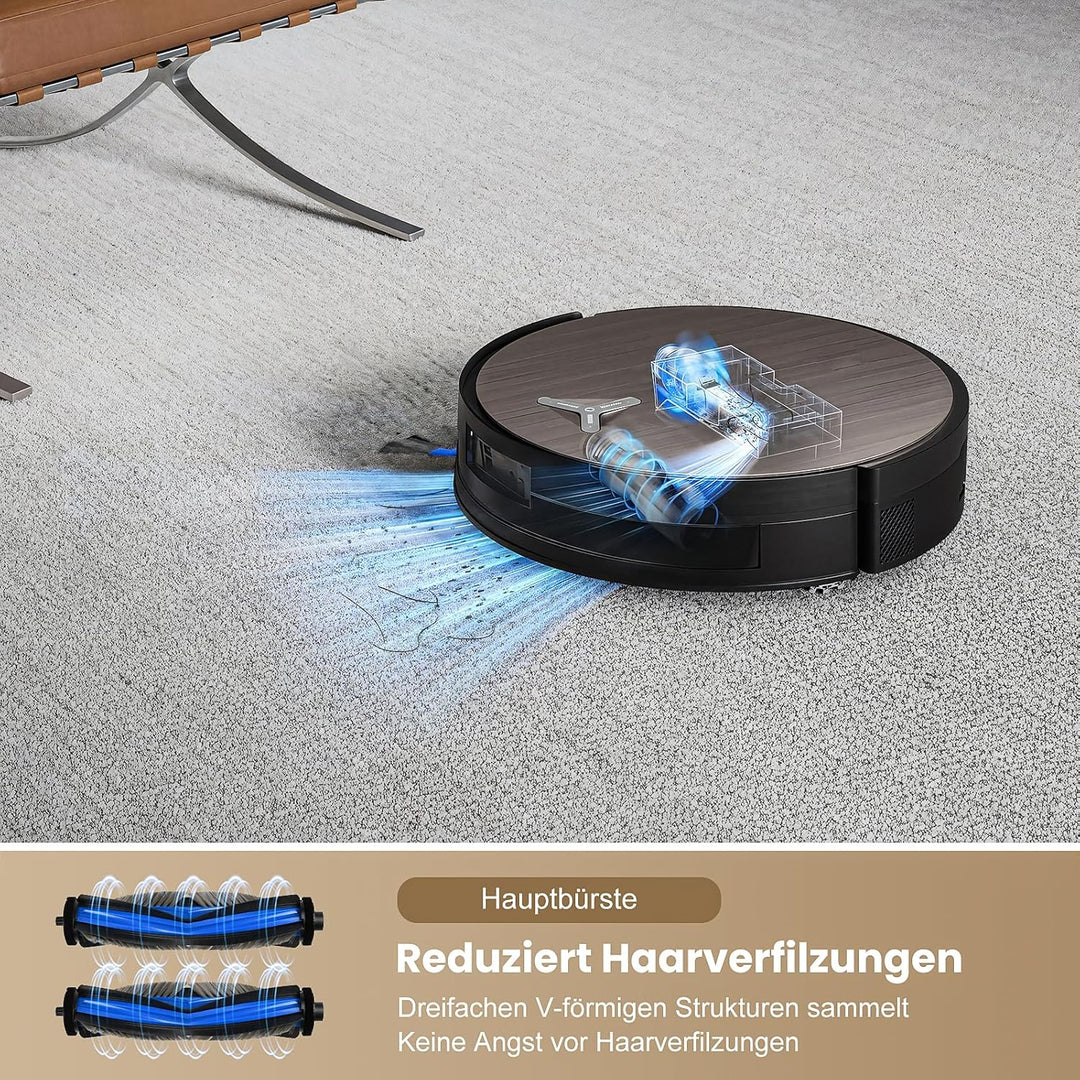 20 Stück Zubehör für ECOVACS X11 OMNICYCLONE Saugroboter, 2 Hauptbürste 2 Wischrolle 4 HEPA-Filter 4