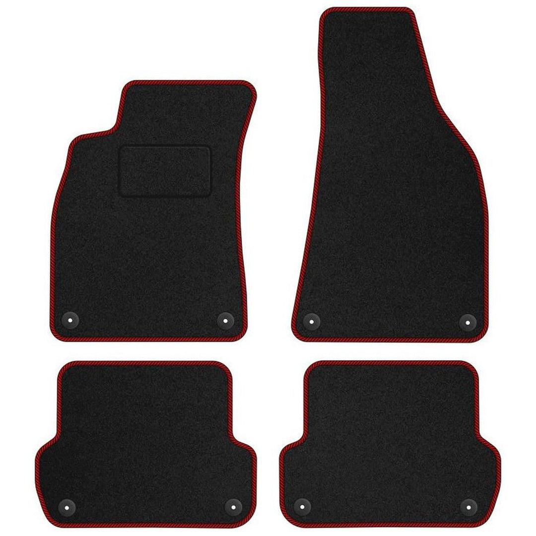 MOTOS Standard Velours-Fussmatten passend für Audi A4 B7 2004-2008 passt auch für S4 B7 und RS4 B7 -