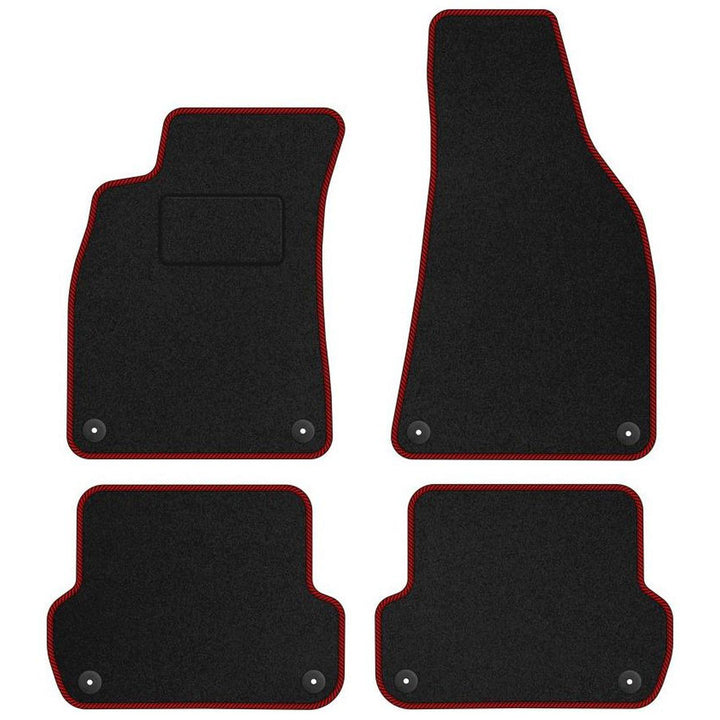 MOTOS Standard Velours-Fussmatten passend für Audi A4 B7 2004-2008 passt auch für S4 B7 und RS4 B7 -
