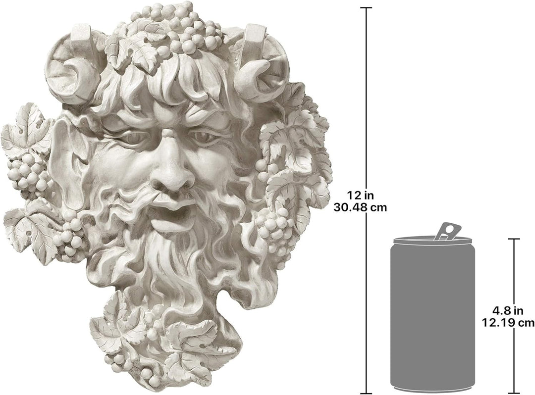 Design Toscano Bacchus, Gott des Weines: Blattmaske, Wandskulptur 1er-Set, 1er-Set
