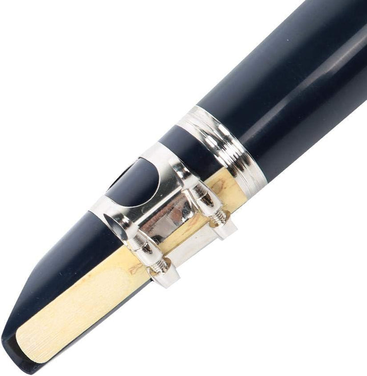 Bnineteenteam Bakelit-Rohrklarinette bB 17 Tasten Klarinette mit vernickeltem Tastensatz Mazarine; #