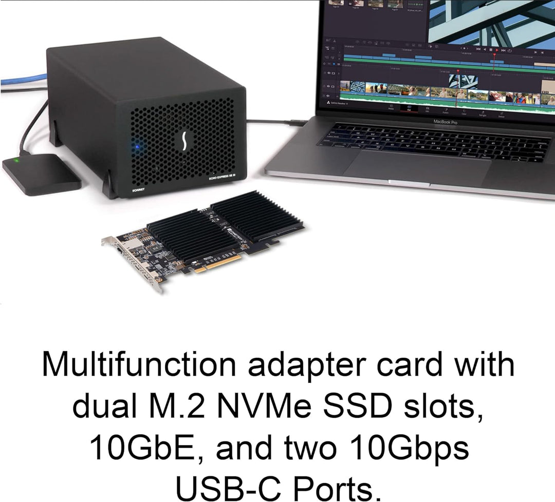 Sonnet Technologies McFiver PCIe Karte, G10E-USBC-M2-E