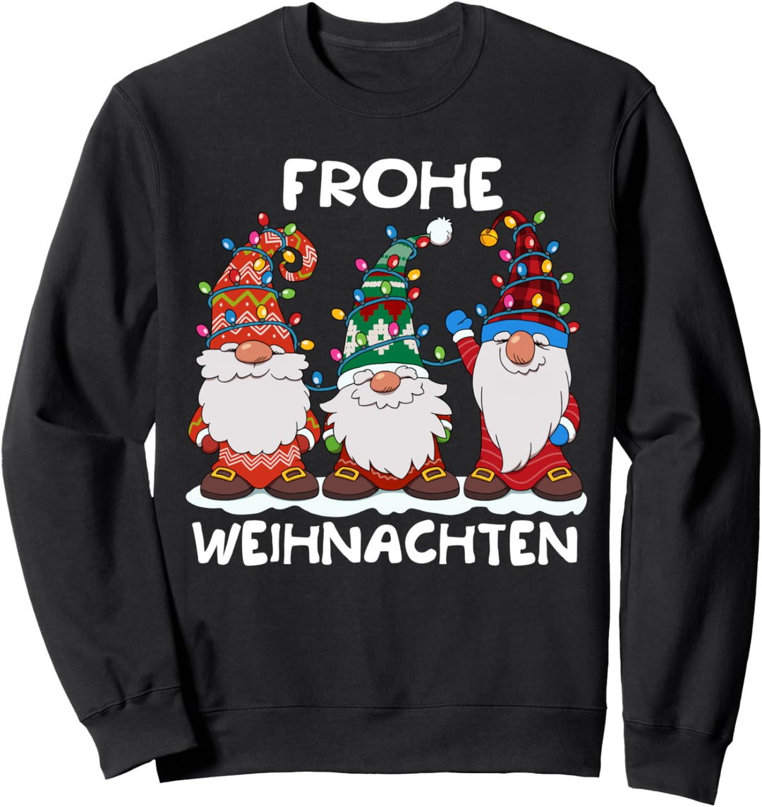 Drei Zwerge Passende Familie Frohe Weihnachten Sweatshirt