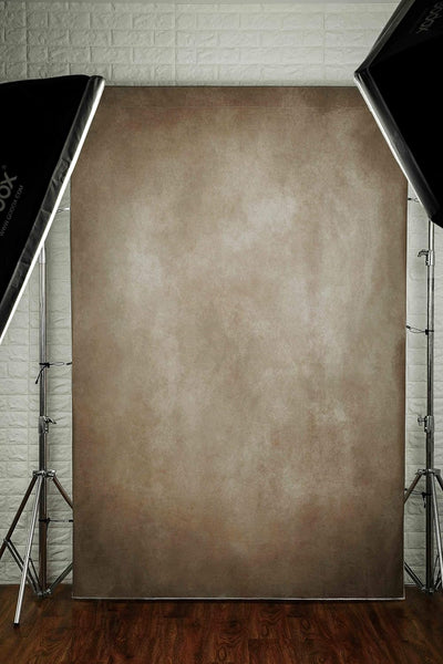 Kate 2,5x2,5m/8x8ft Foto Hintergrund Hellbraun Fotohintergrund Mikrofaser Foto Kulisse für Fotografi