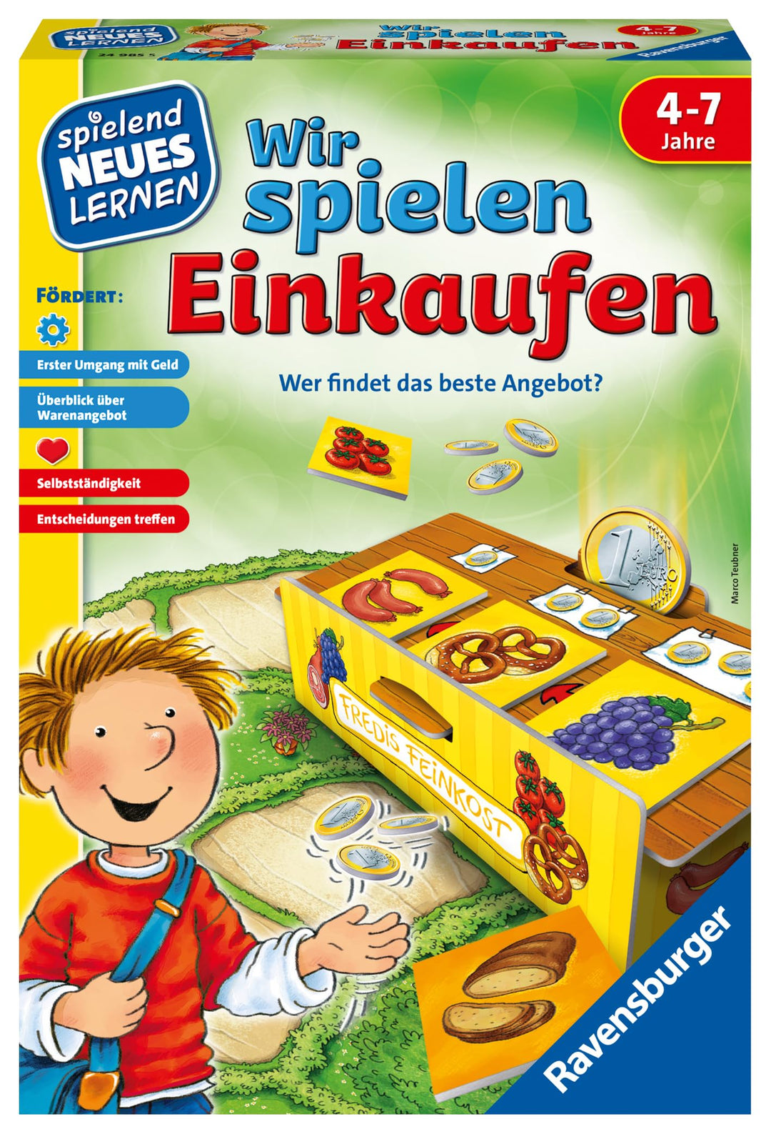 Ravensburger 24985 - Wir Spielen Einkaufen - Spielen und Lernen für Kinder, Lernspiel für Kinder ab