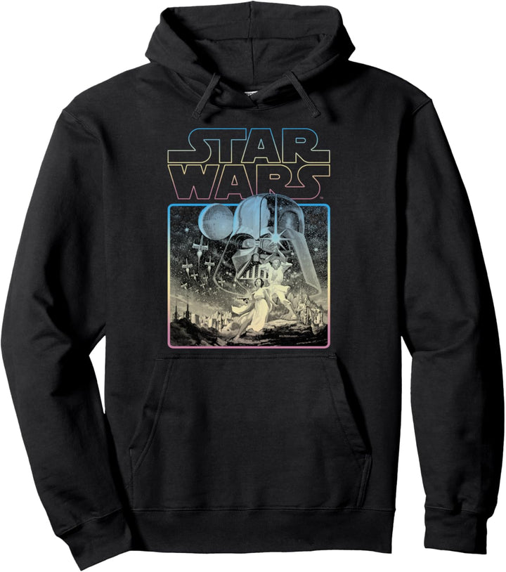 Star Wars Gradient Frame Classic Movie Poster Pullover Hoodie