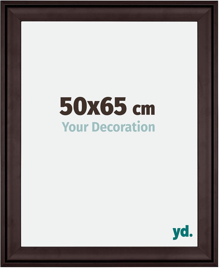 yd. Your Decoration - Bilderrahmen 50x65 cm - Bilderrahmen aus Holz mit Acrylglas - Antireflex - Aus
