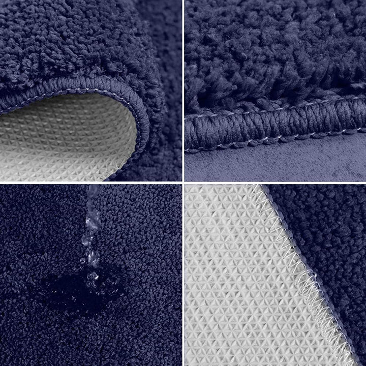 ele ELEOPTION Badezimmer-Set,rutschfeste Badematte schnelltrocknend weich wasserabsorbierend stilvol