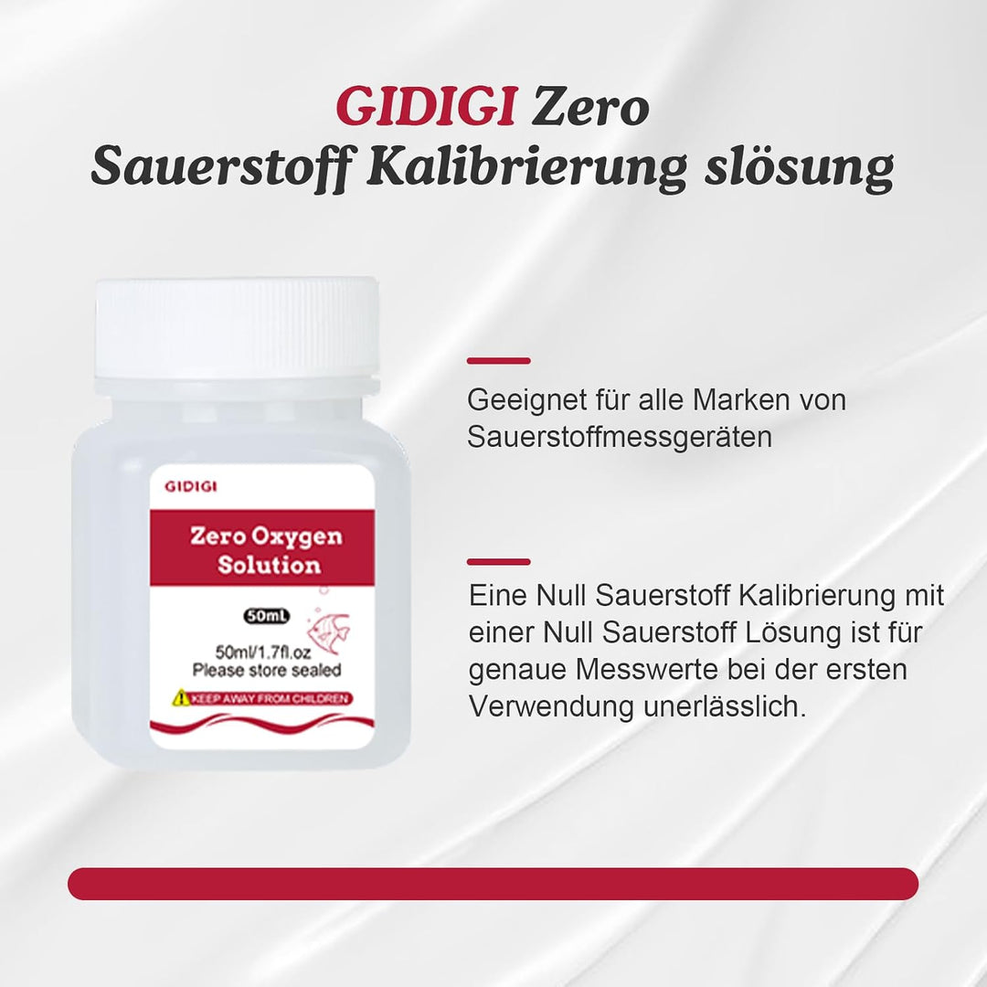 Null-Sauerstoff-Kalibrierlösung für Sauerstoffmessgeräte, 4 Flaschen à 50 ml Null-Sauerstoff-DO-Stan