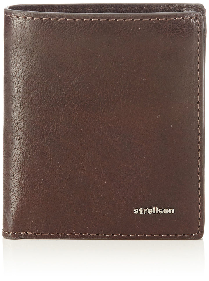 Strellson Herren Geldbeutel Jefferson Brieftasche aus Leder Braun (Dark Brown 702), Braun (Dark Brow