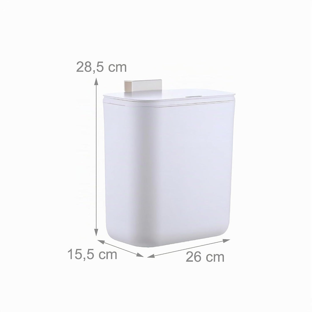 Relaxdays Küchenmülleimer, 9 L, hängender Komposteimer, für Biomüll &amp; Restmüll, Türmüllbehälter, Kun