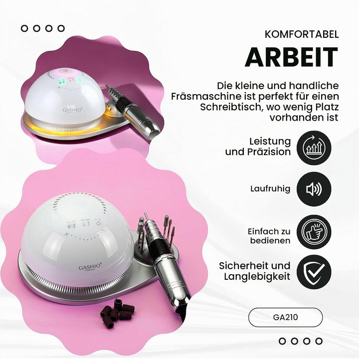 Nagelfräser für Gelnägel | Nail Drill 68W | Elektrische Nagelfeile | Maniküre Pediküre Set Elektrisc