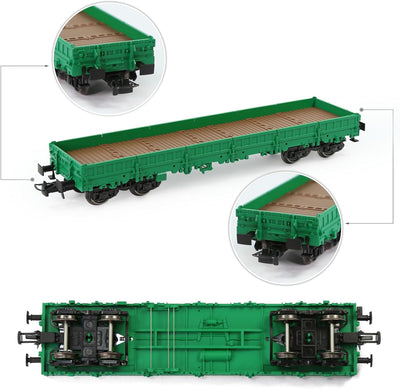 Evemodel 2 STK. Spur H0 1:87 40' Niederbordwagen Güterwagen Modelleisenbahn Transport von schweren (