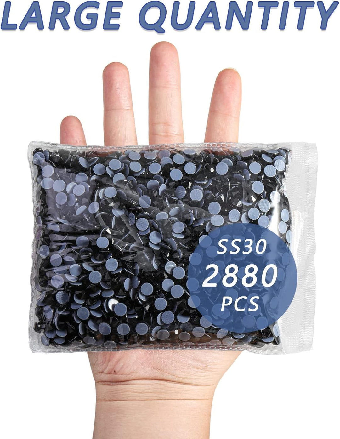 BEADSLAND Hotfix Strasssteine Bulk, 14400 Stück Kristall Hotfix Strasssteine zum Basteln Kleidung DI