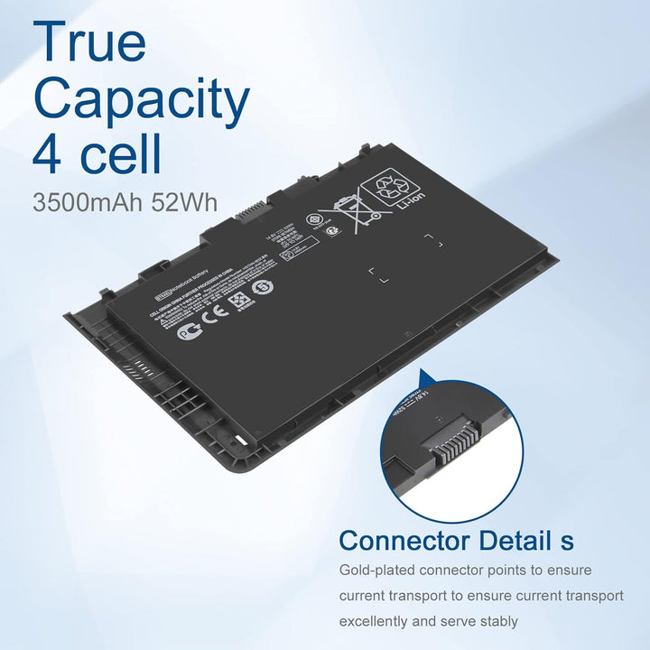 Exmate Laptop Akku BT04XL BA06 für HP EliteBook Folio 9470 9470M 9480M BT04 BA06XL HSTNN-IB3Z HSTNN-