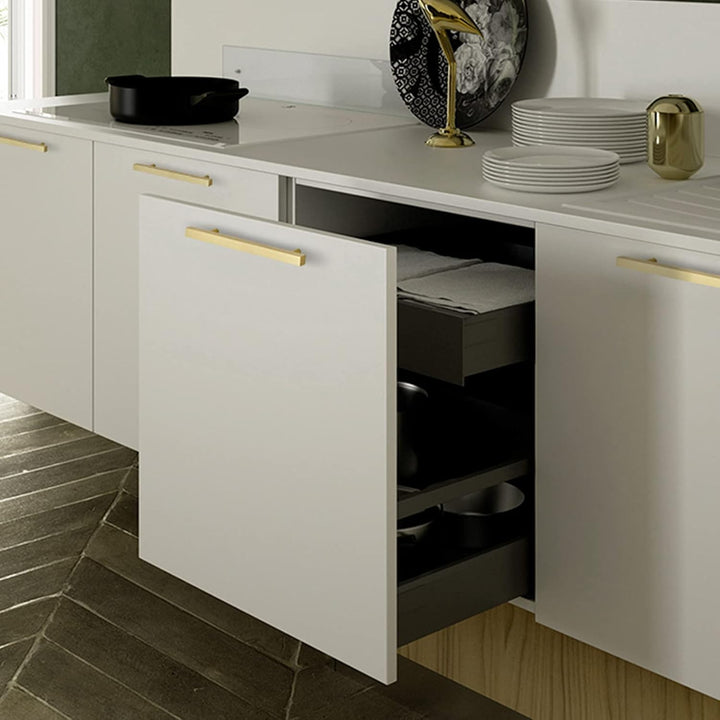 goldenwarm 15 Stück Möbelgriffe Gold Möbelgriffe Edelstahl 128mm Griffe für Küchenschränke Gold LS12