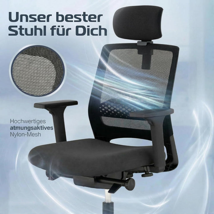 Business, Bürostuhl, für Unternehmen konzipiert, viele ergonomische Funktionen, hoher Sitzkomfort, S
