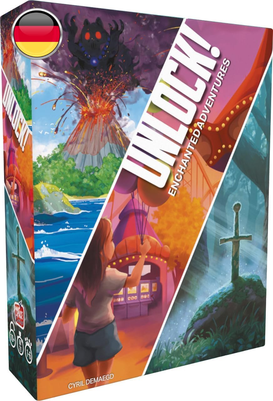 Asmodee, Unlock! Enchanted Adventures, Space Cowboys, Familienspiel, 1-6 Spieler, 10+ Jahre, 60-75 M