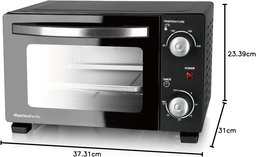 Melchioni Family | Elektro-Ofen Modell DEVIL 11 mit 11 Litern Kapazität, Temperatur einstellbar bis