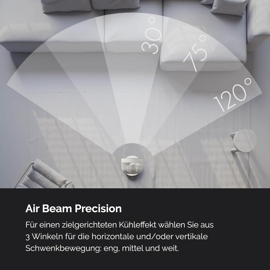 MEACO MeacoFan Sefte® Standventilator - höhenverstellbar Ventilator mit leistungsstarkem Luftstrom -