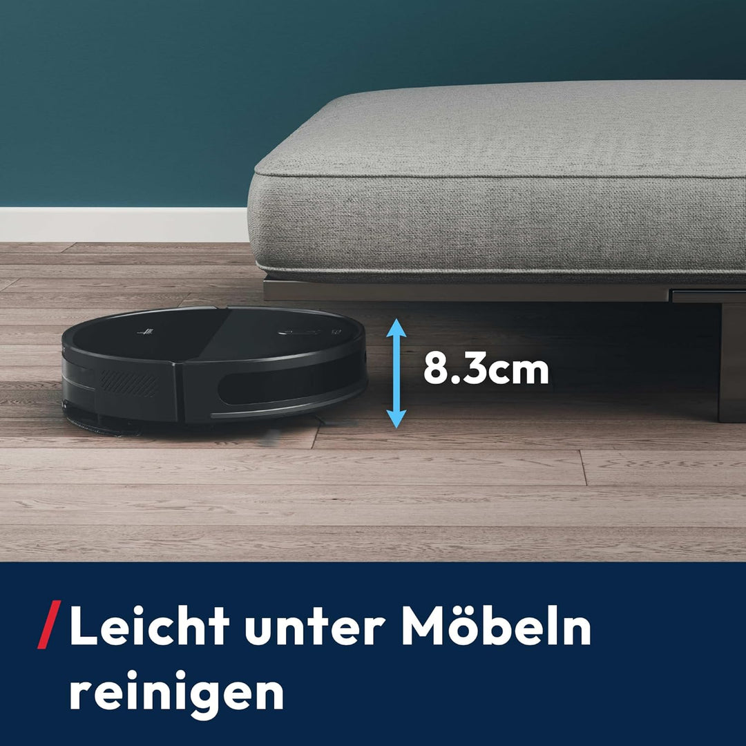 Hoover HG2 Hydro Saug- und Wischroboter, ultraflach - 5000Pa Starke Saugkraft, Reinigung unter Möbel