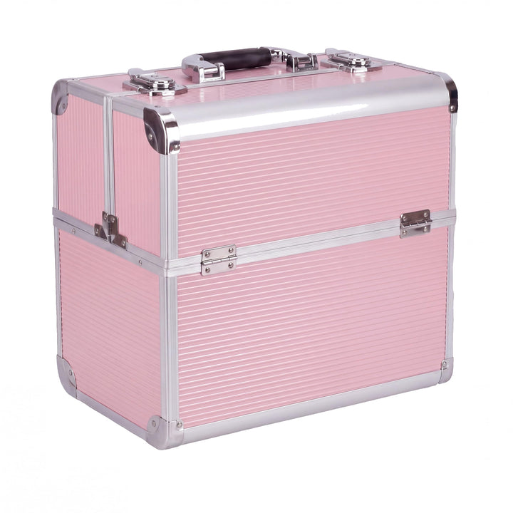 N&amp;BF Kosmetikkoffer Gross Rosa | Profi Schminkkoffer Abschliessbar Leer, Rosa