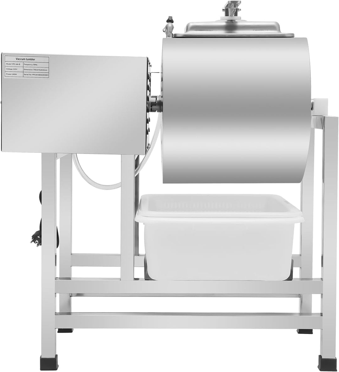 Vakuum-Mariniermaschine 38L Edelstahl - Kommerzielle Fleischmariniermaschine mit 240W 1-99min Zeitei