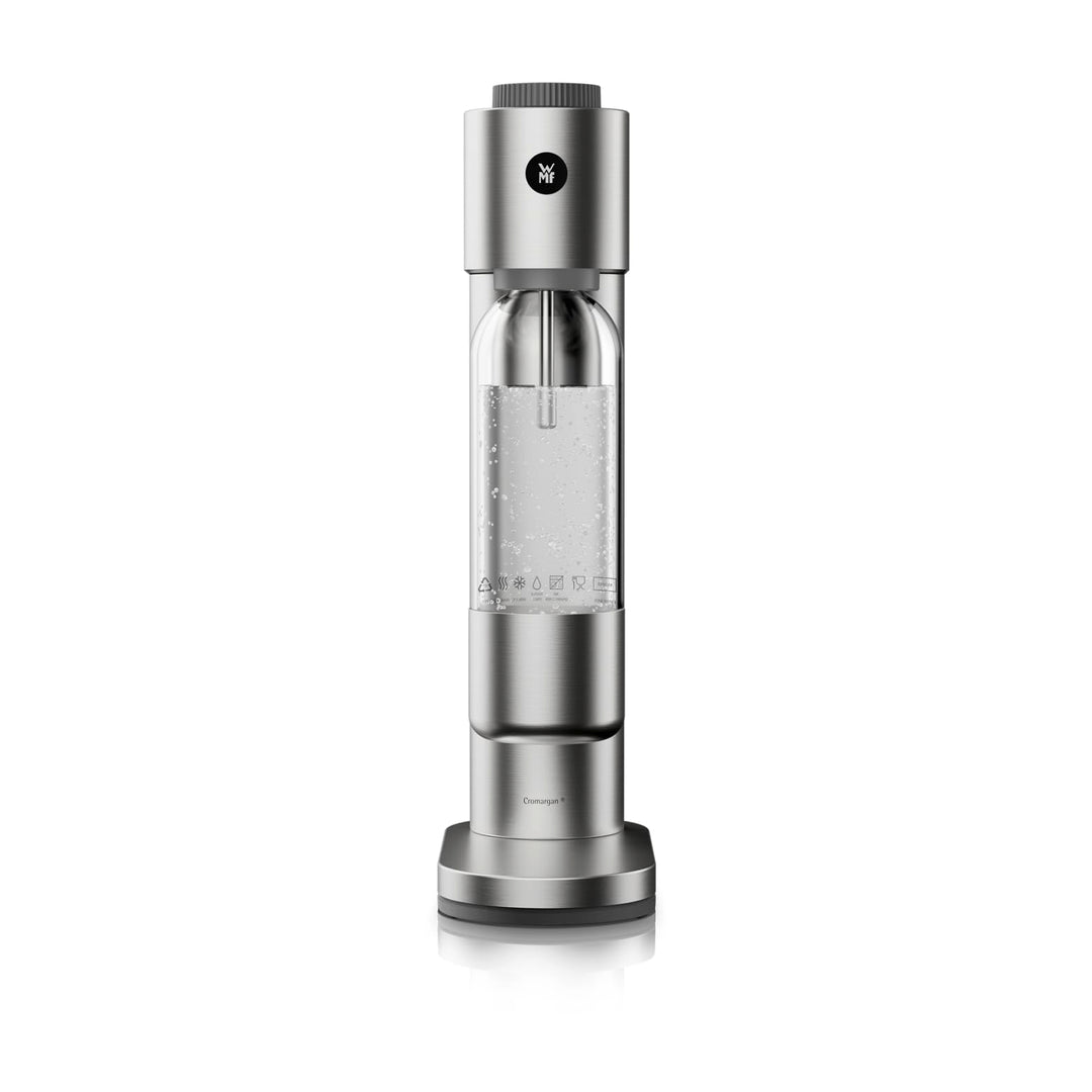 WMF Element One Wassersprudler – vollautomatische Edelstahl Sprudelmaschine mit 3 Graden, platzspare