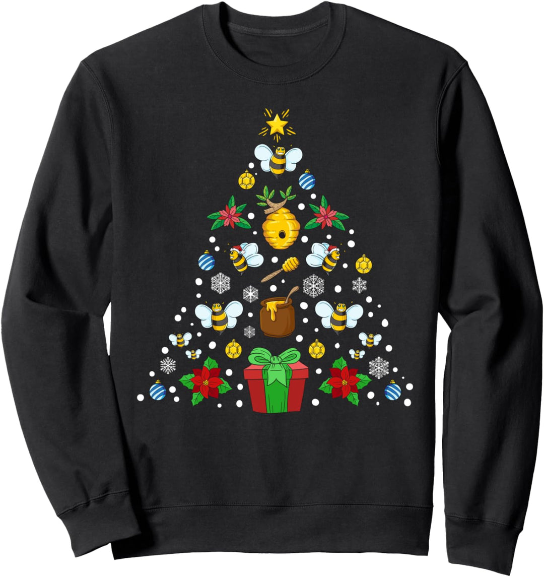 Bienen Weihnachtsbaum Imkerei Weihnachten Imker Geschenk Sweatshirt