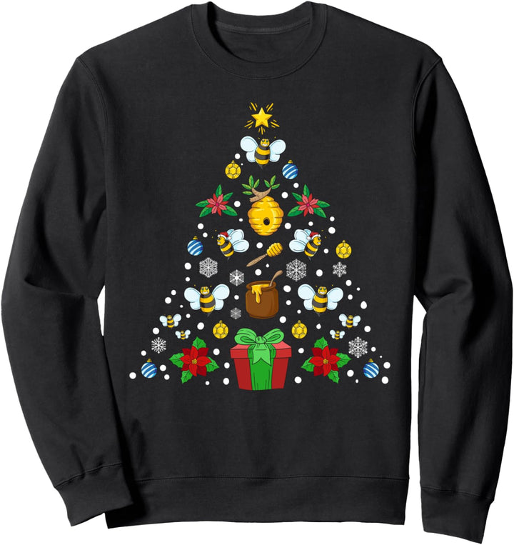 Bienen Weihnachtsbaum Imkerei Weihnachten Imker Geschenk Sweatshirt