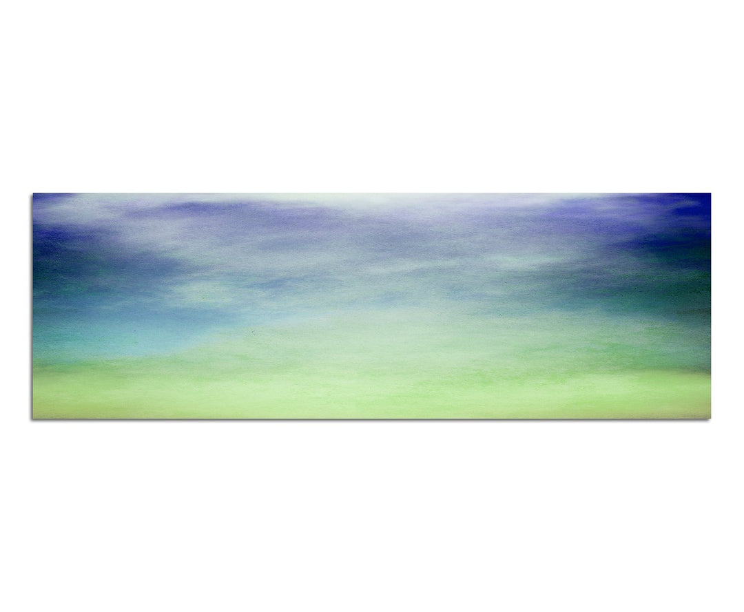 Paul Sinus Art Panoramabild auf Leinwand und Keilrahmen 150x50cm Nebel Wolken Dunst Grunge abstrakt