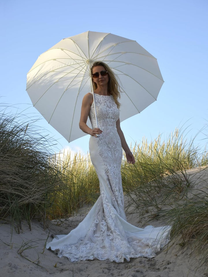 iX-brella XXL Hochzeitsschirm Brautschirm Wedding Heart - cream, cream