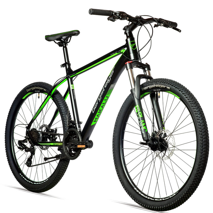 Bergsteiger Makalu 26 Zoll Mountainbike Aluminium, geeignet ab 150 cm, Scheibenbremse, Shimano 21 Ga