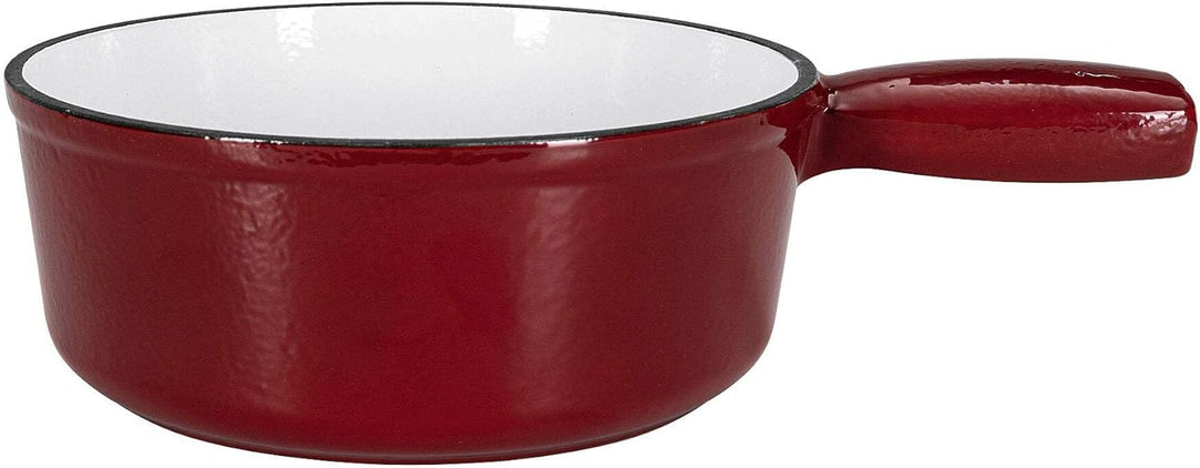 Käsefondue topf Rot - Schwarz Gusseisen