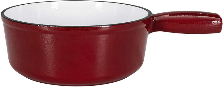 Käsefondue topf Rot - Schwarz Gusseisen